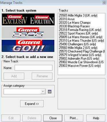 Carrera slot car track planner download