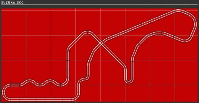 Scalextric Track Plan - Suzuka