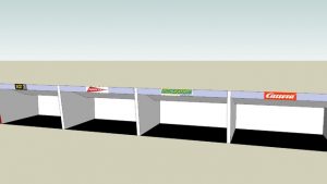 Carrera pit garages for your slot car track layouts