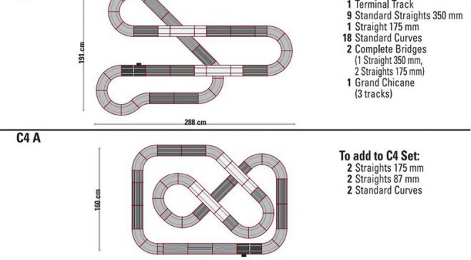 SCX Slot Car Track Plans