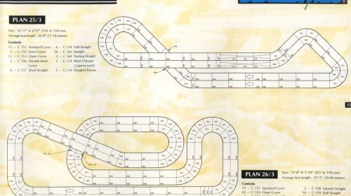 Scalextric Classic Track Layouts 4 Lane