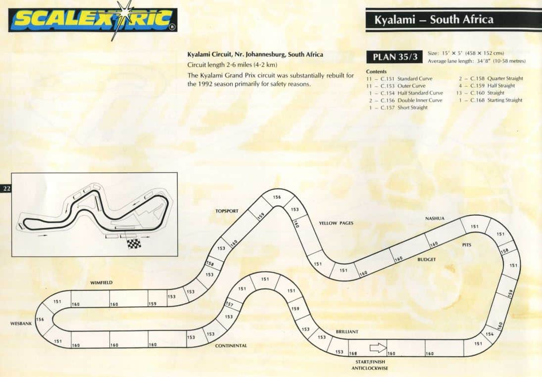Scalextric C168 Classic Track Line-Up Start 
